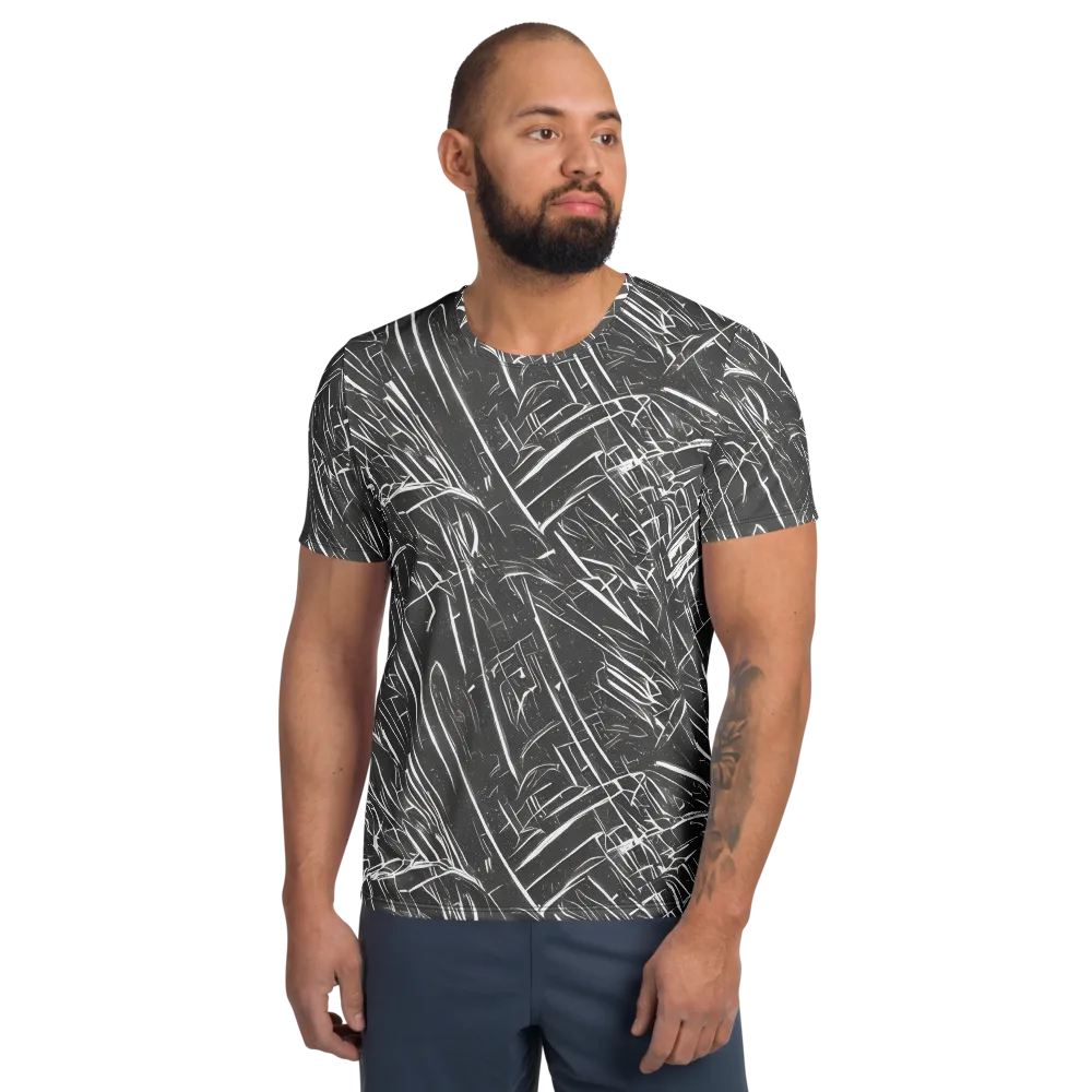 Inkwood Collision on Men's Athletic T-Shirt — Front