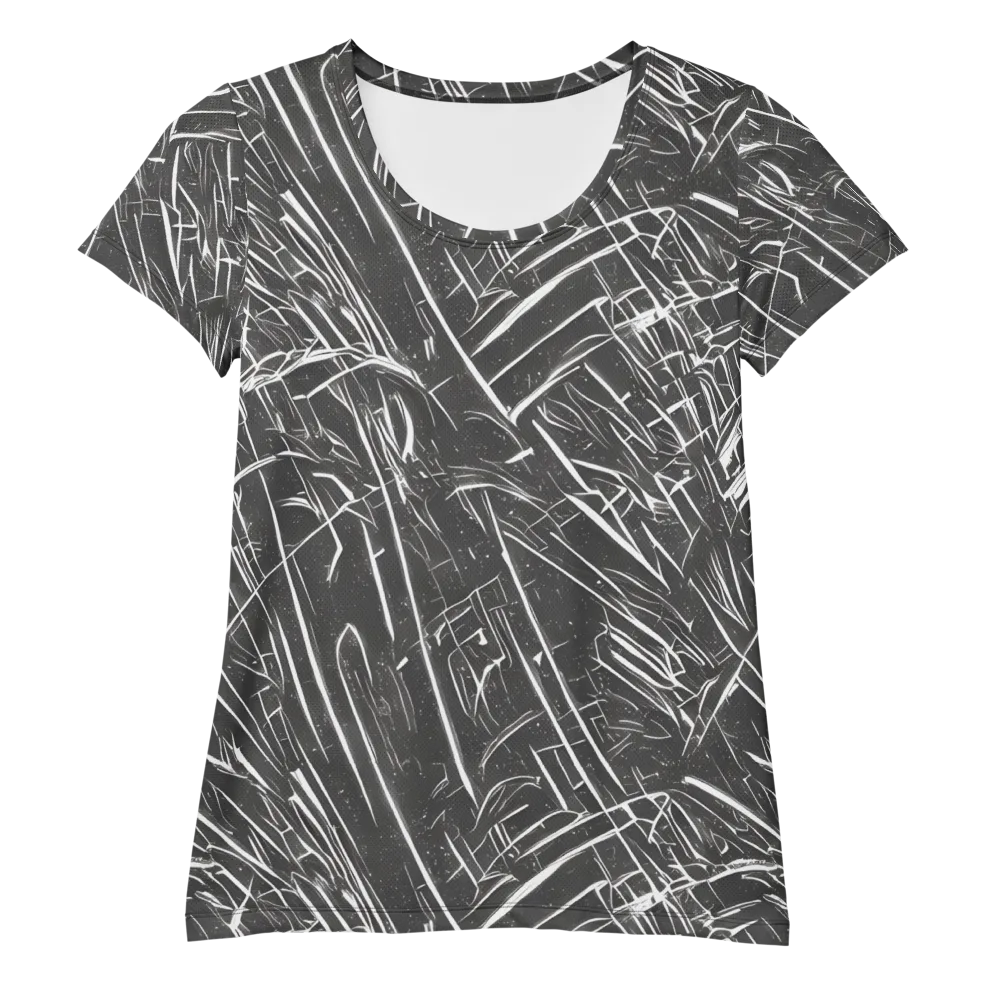 Inkwood Collision on Women's Athletic T-Shirt — Front