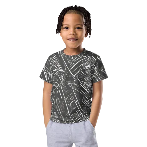 Inkwood Collision on a Kids Crew Neck T-Shirt