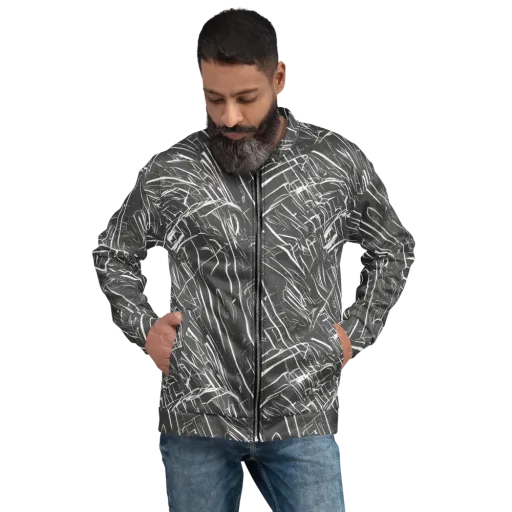 Inkwood Collision on a Bomber Jacket