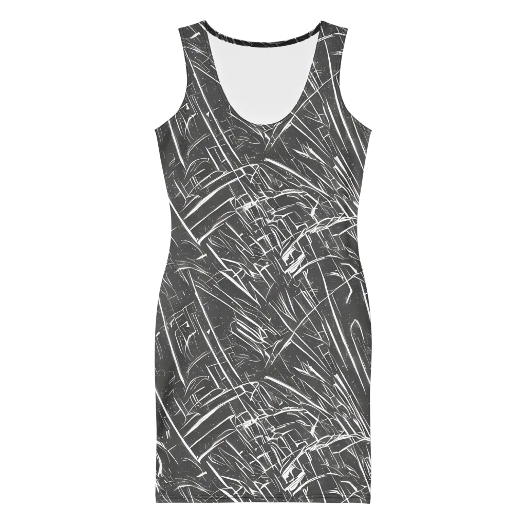 Inkwood Collision on Bodycon Dress — Front