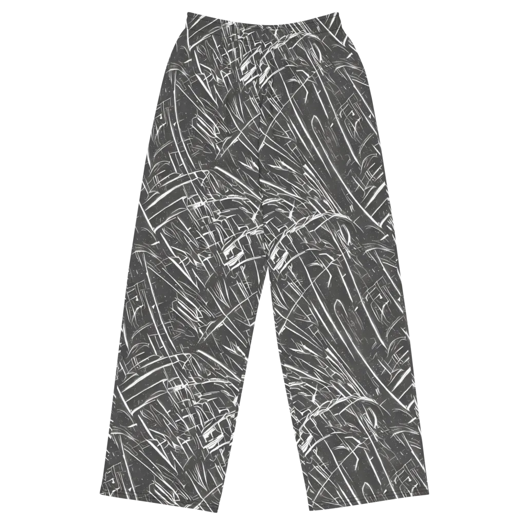 Inkwood Collision on Wide-Leg Pants — Front