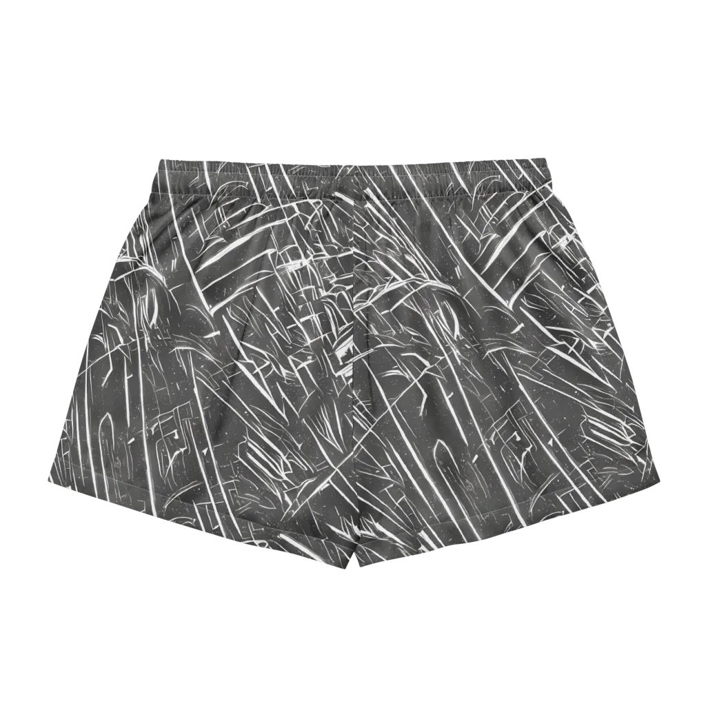 Inkwood Collision on Women's Pajama Shorts — Back
