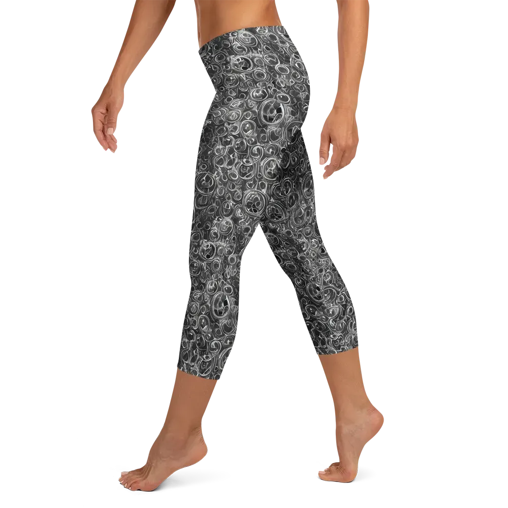 Blackwater Riddle on Capri Leggings — Left