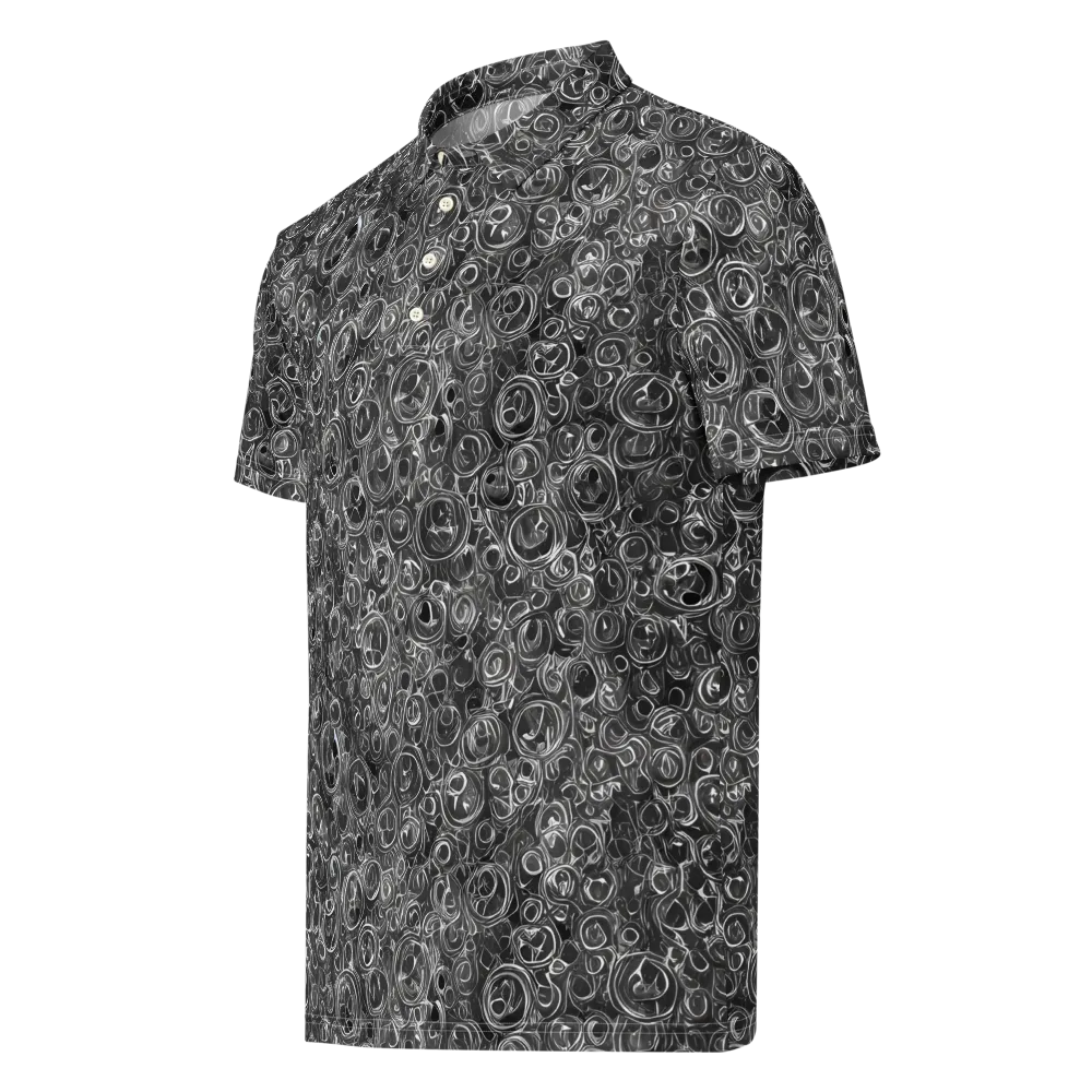 Blackwater Riddle on Men's Slim Fit Polo Shirt — Left Front