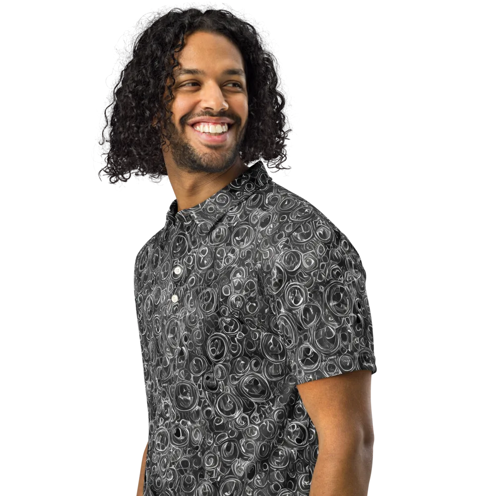 Blackwater Riddle on Men's Slim Fit Polo Shirt — Left Front