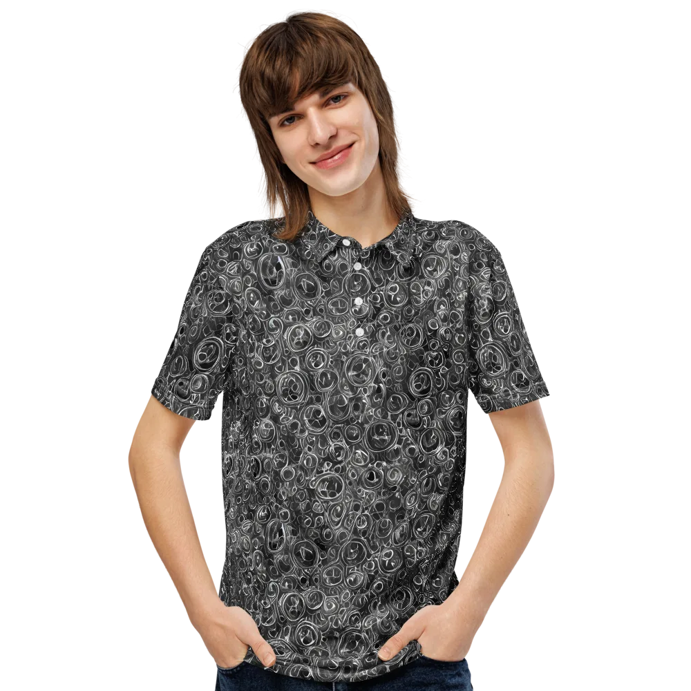 Blackwater Riddle on Men's Slim Fit Polo Shirt — Front