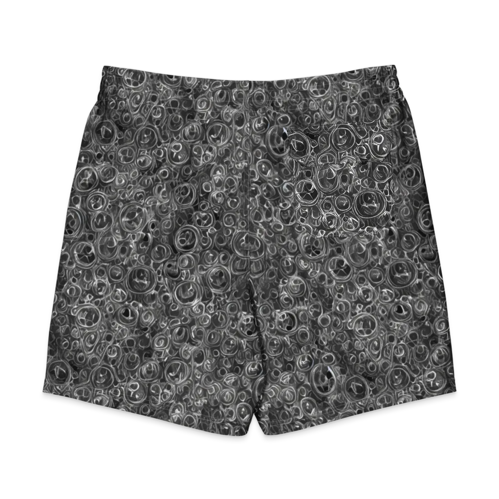 Blackwater Riddle on Men's Board Shorts — Back