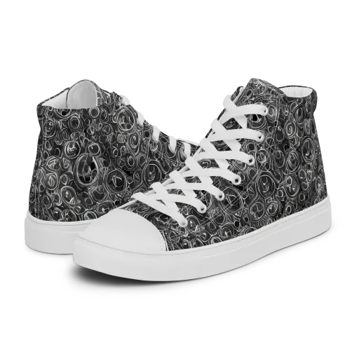 Blackwater Riddle on a Women's High Top Canvas Shoes