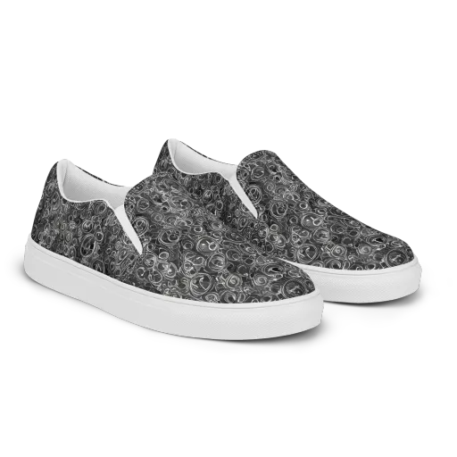 Blackwater Riddle on a Men's Slip-On Canvas Shoes
