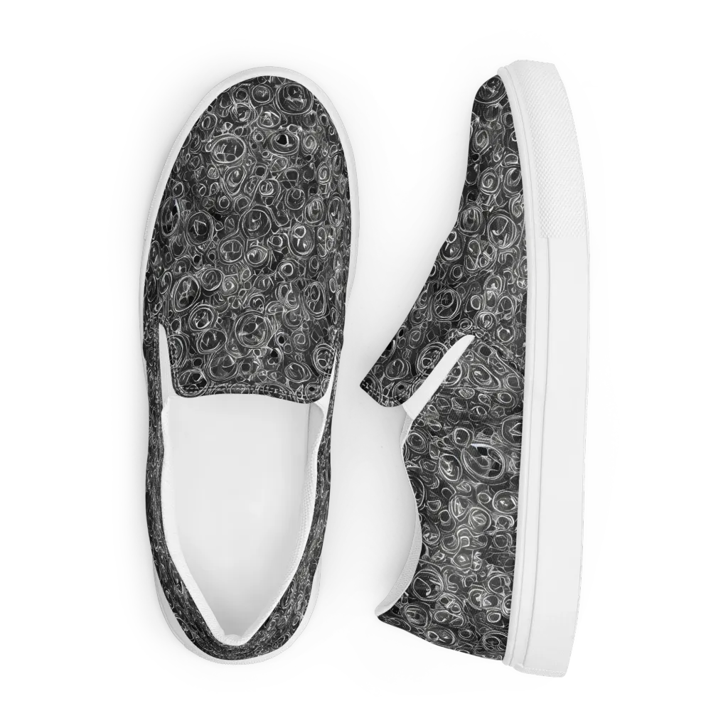 Blackwater Riddle on Men's Slip-On Canvas Shoes — Front