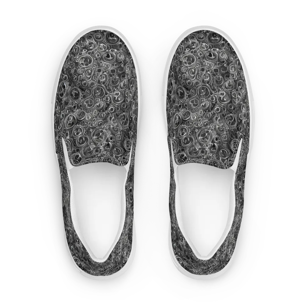Blackwater Riddle on Women's Slip-On Canvas Shoes — Front