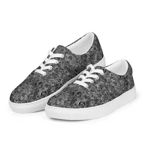 Blackwater Riddle on a Men's Lace-Up Canvas Shoes