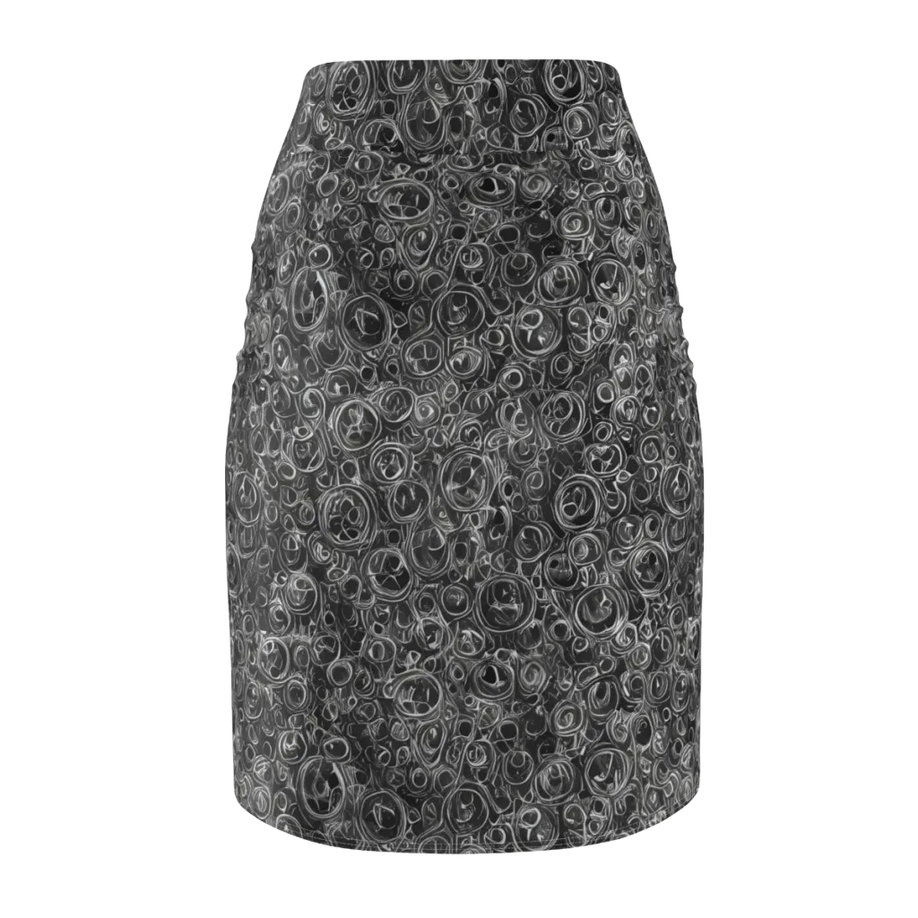 Blackwater Riddle on Pencil Skirt — Back