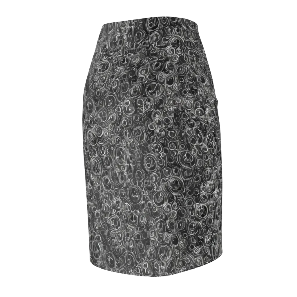 Blackwater Riddle on Pencil Skirt — Back Side