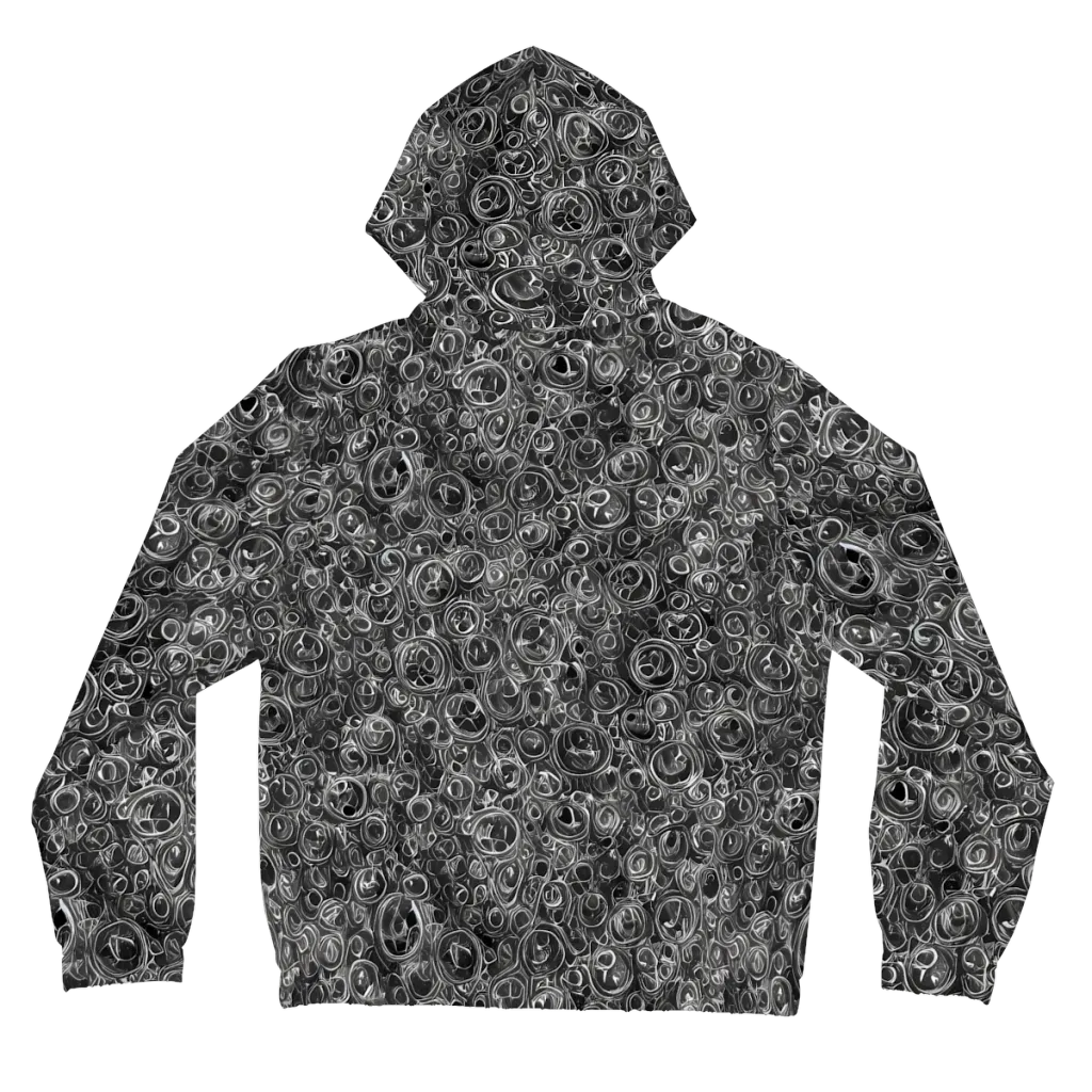 Blackwater Riddle on Women's Full-Zip Hoodie — Back