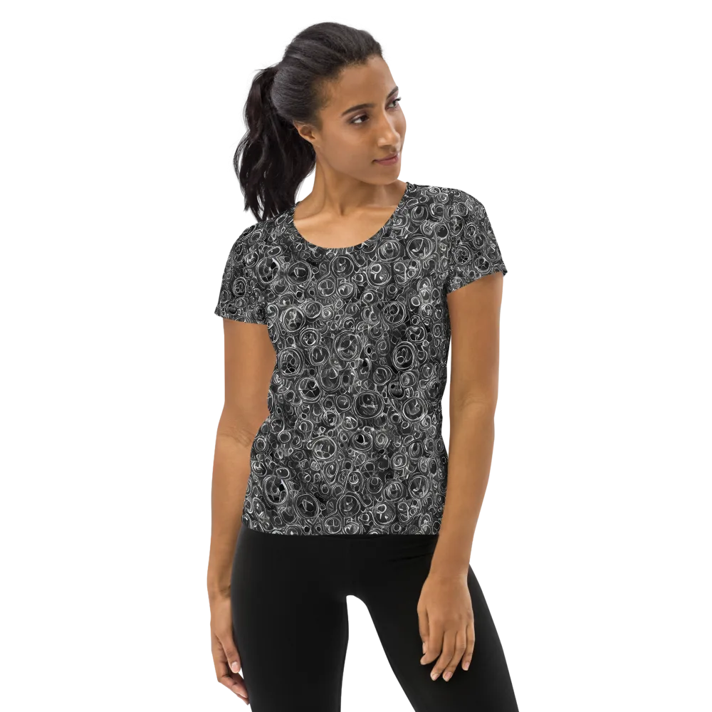 Blackwater Riddle on Women's Athletic T-Shirt — Front
