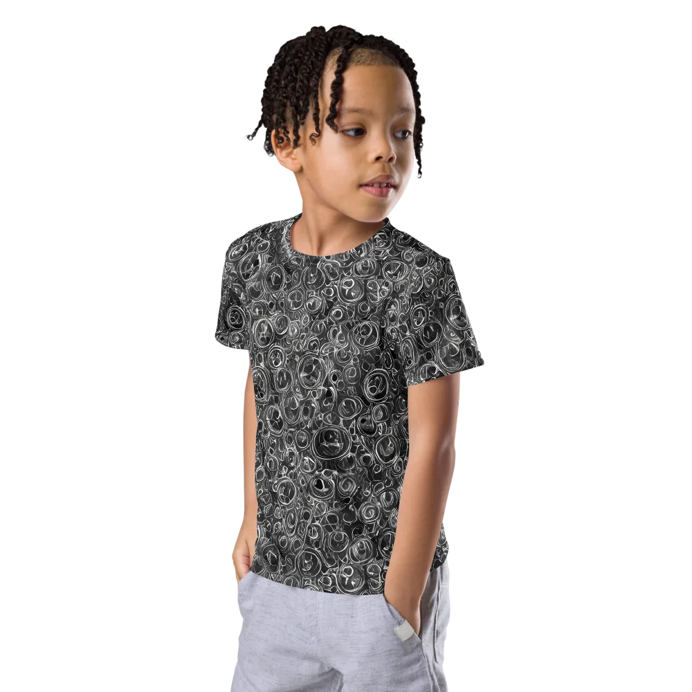 Blackwater Riddle on Kids Crew Neck T-Shirt — Left Front
