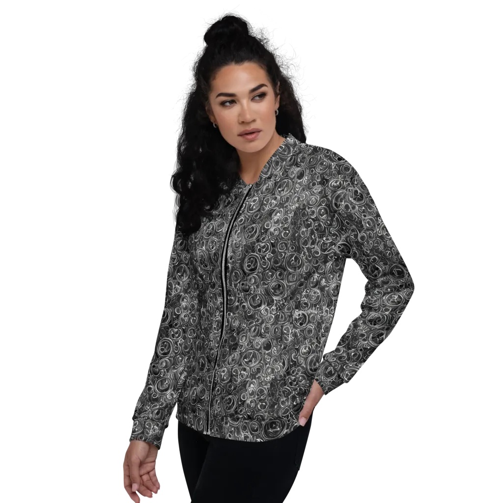 Blackwater Riddle on Bomber Jacket — Left