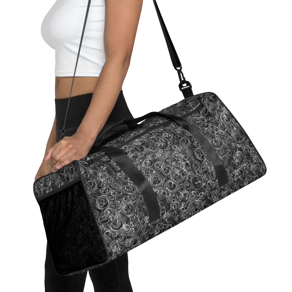 Blackwater Riddle on Duffle Bag — Front