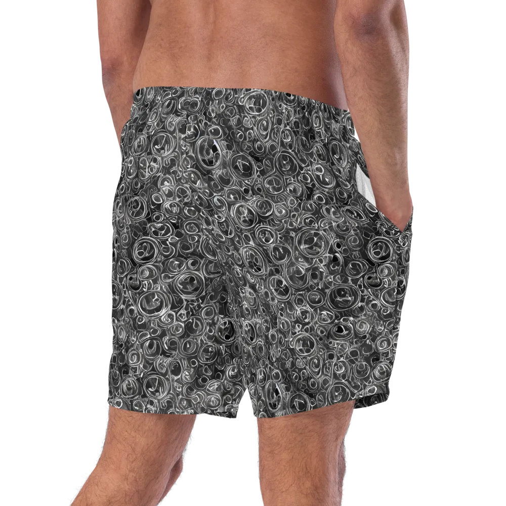 Blackwater Riddle on Swim Trunks — Right Back