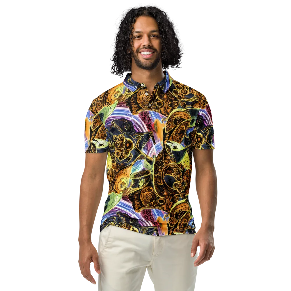 Aurum Rapture on Men's Slim Fit Polo Shirt — Front