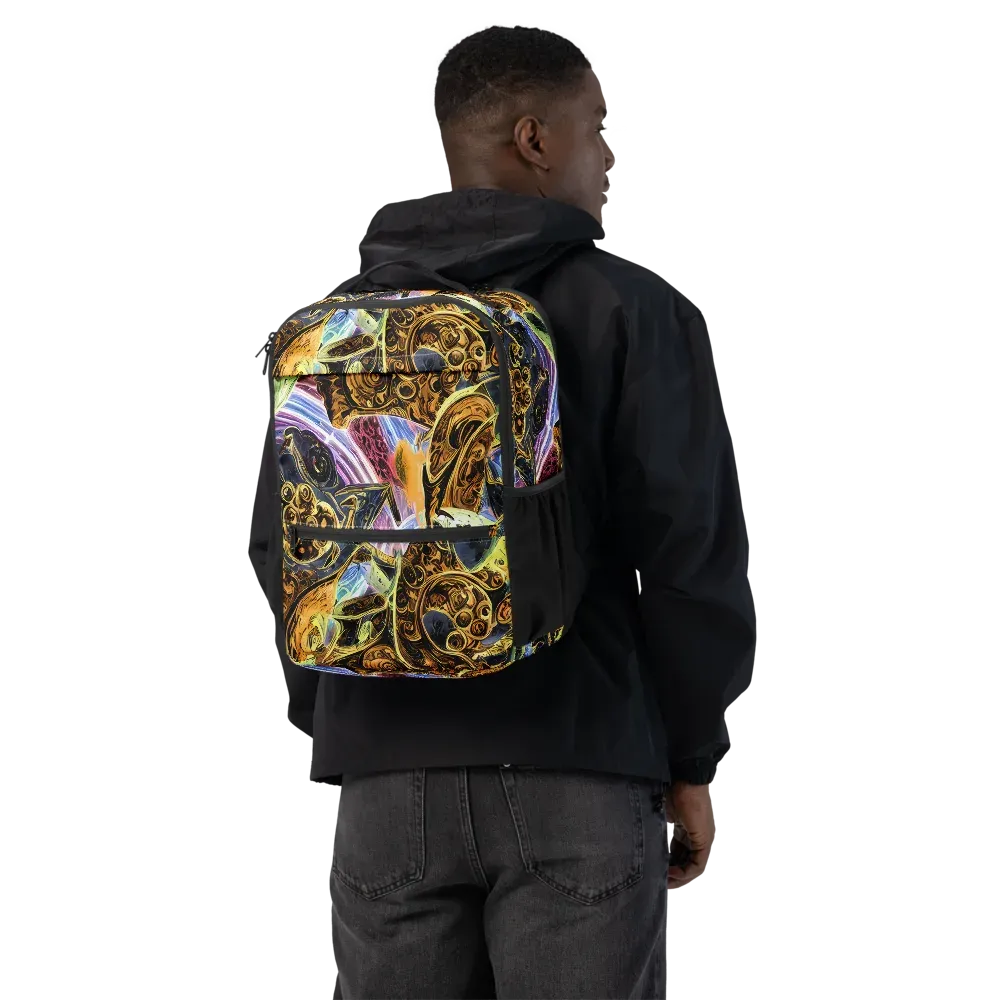 Aurum Rapture on Utility Backpack — Back