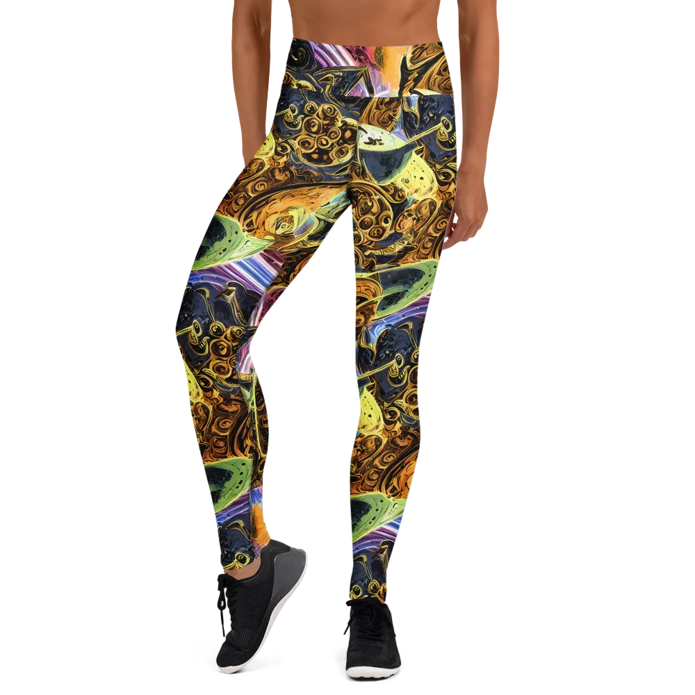 Aurum Rapture on Yoga Leggings — Front