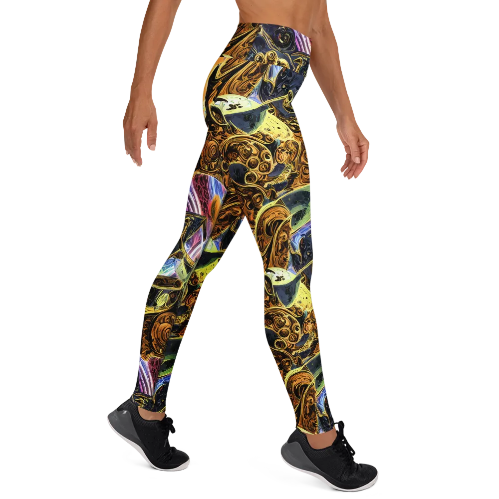 Aurum Rapture on Yoga Leggings — Right