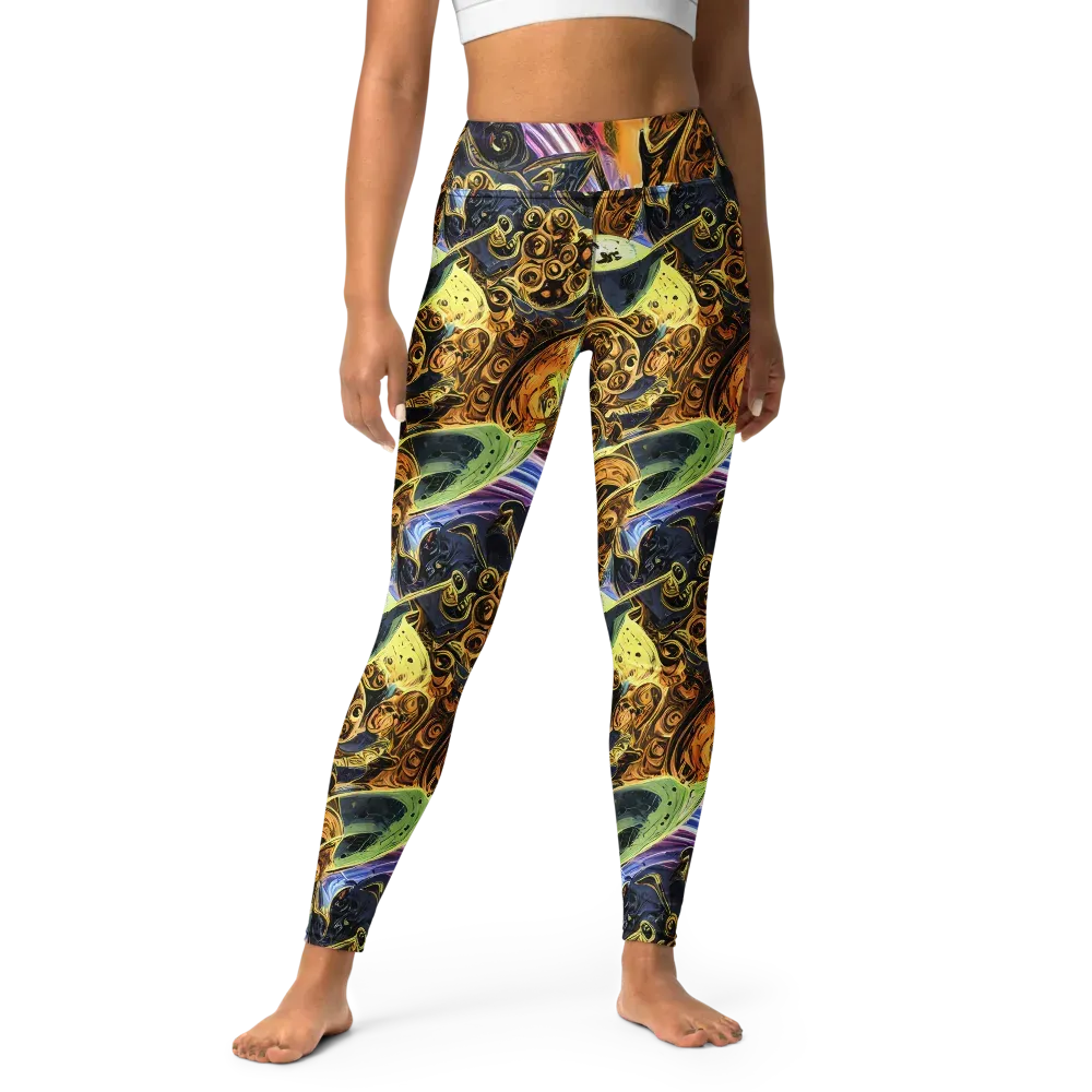 Aurum Rapture on Yoga Leggings — Front