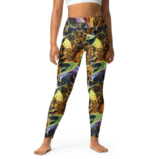 Aurum Rapture on a Yoga Leggings