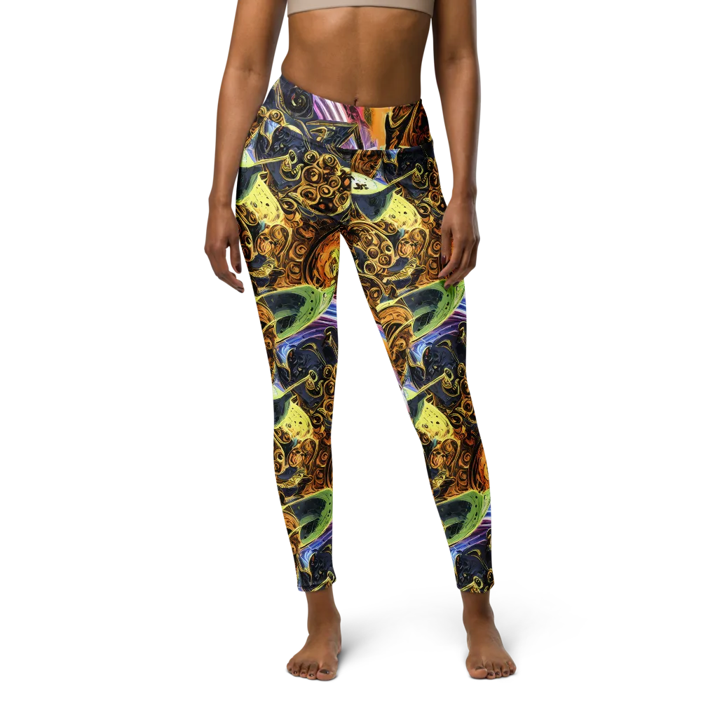 Aurum Rapture on Yoga Leggings — Front