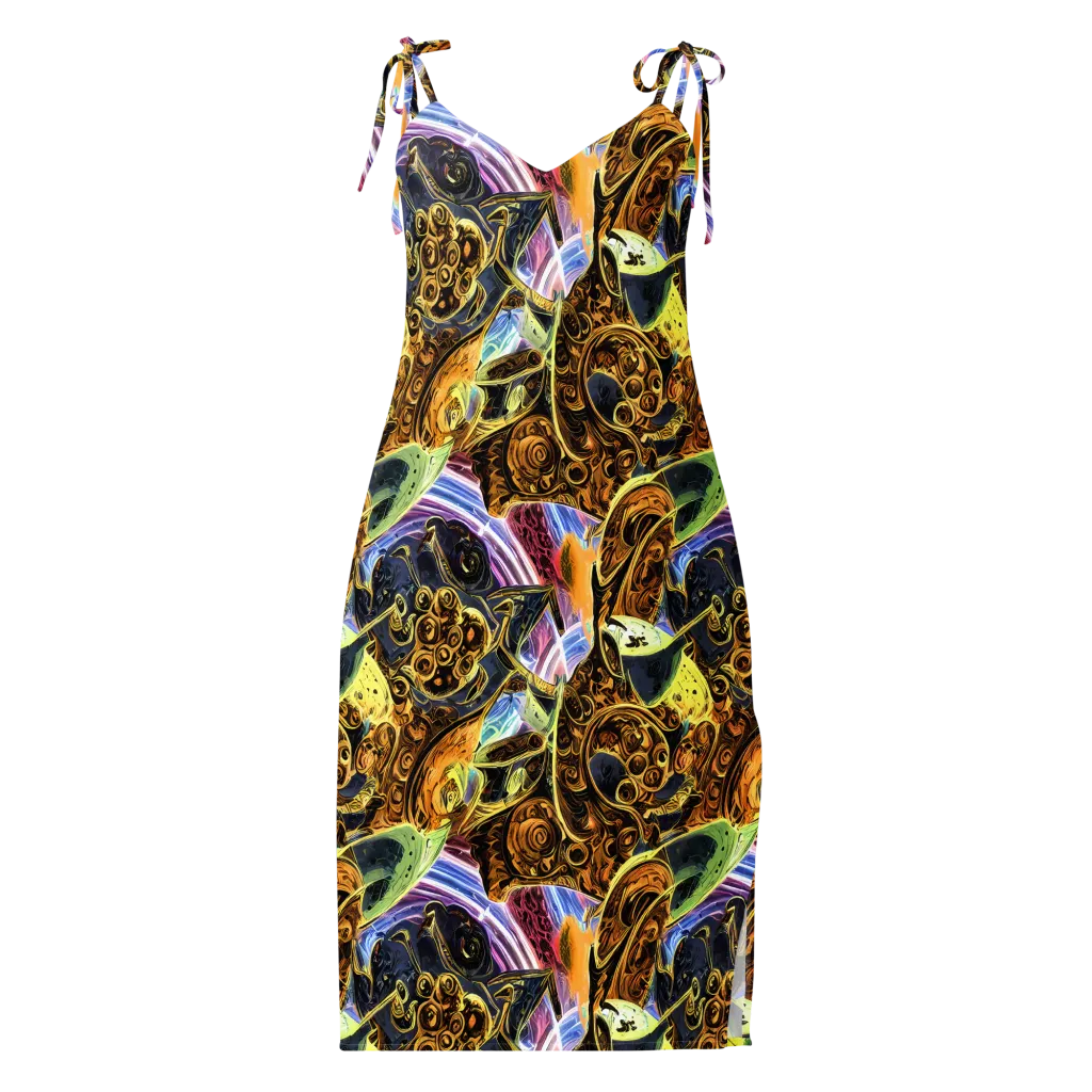 Aurum Rapture on Slip Dress — Front
