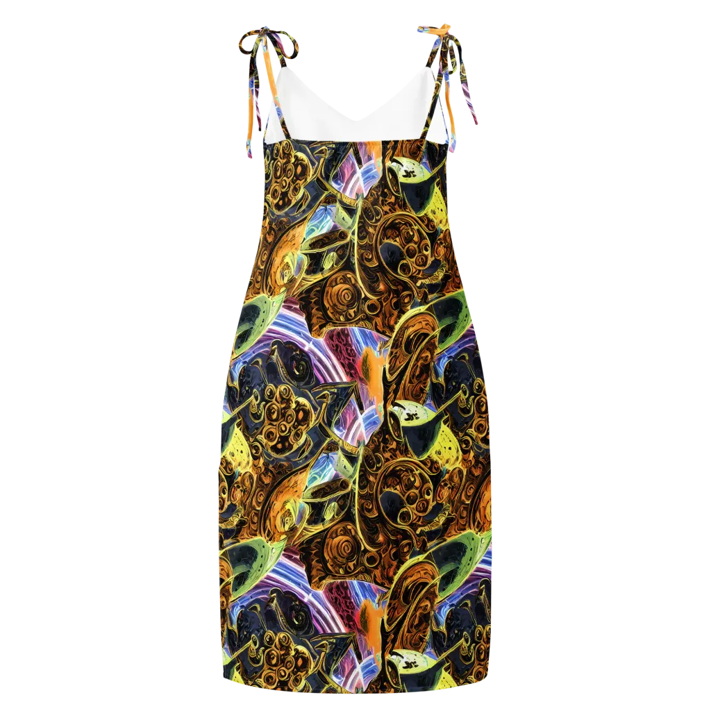 Aurum Rapture on Slip Dress — Back