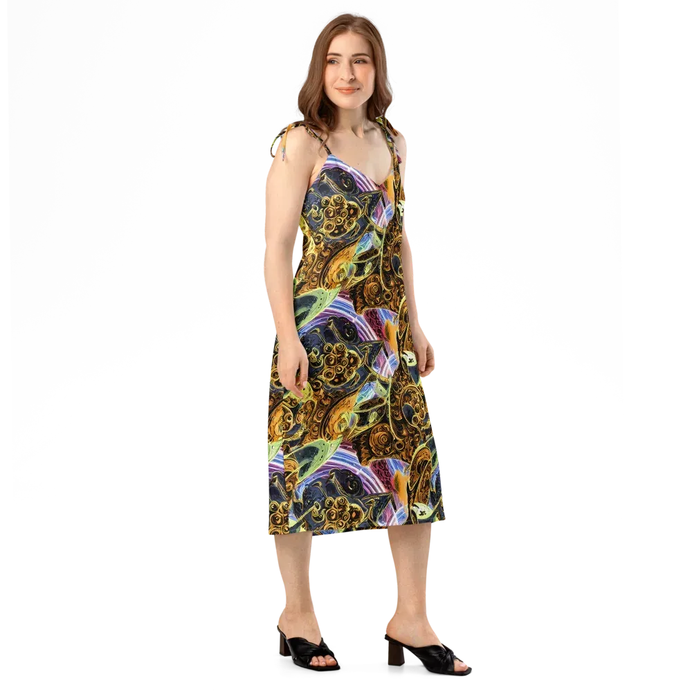 Aurum Rapture on Slip Dress — Right Front