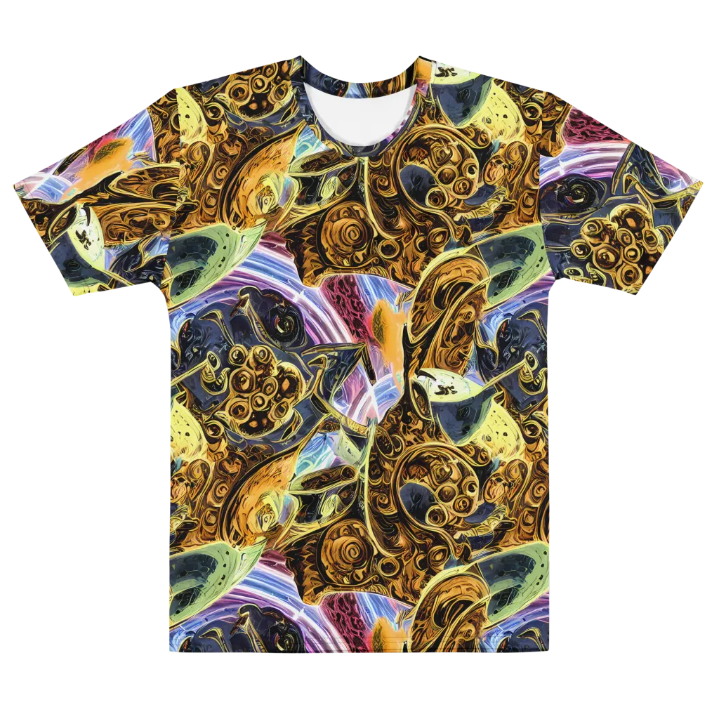 Aurum Rapture on Men's Cotton Crew Neck T-Shirt — Front