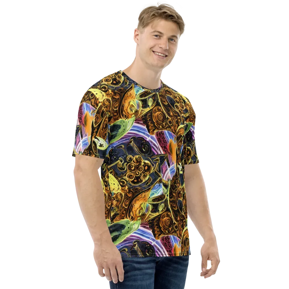 Aurum Rapture on Men's Crew Neck T-Shirt — Right