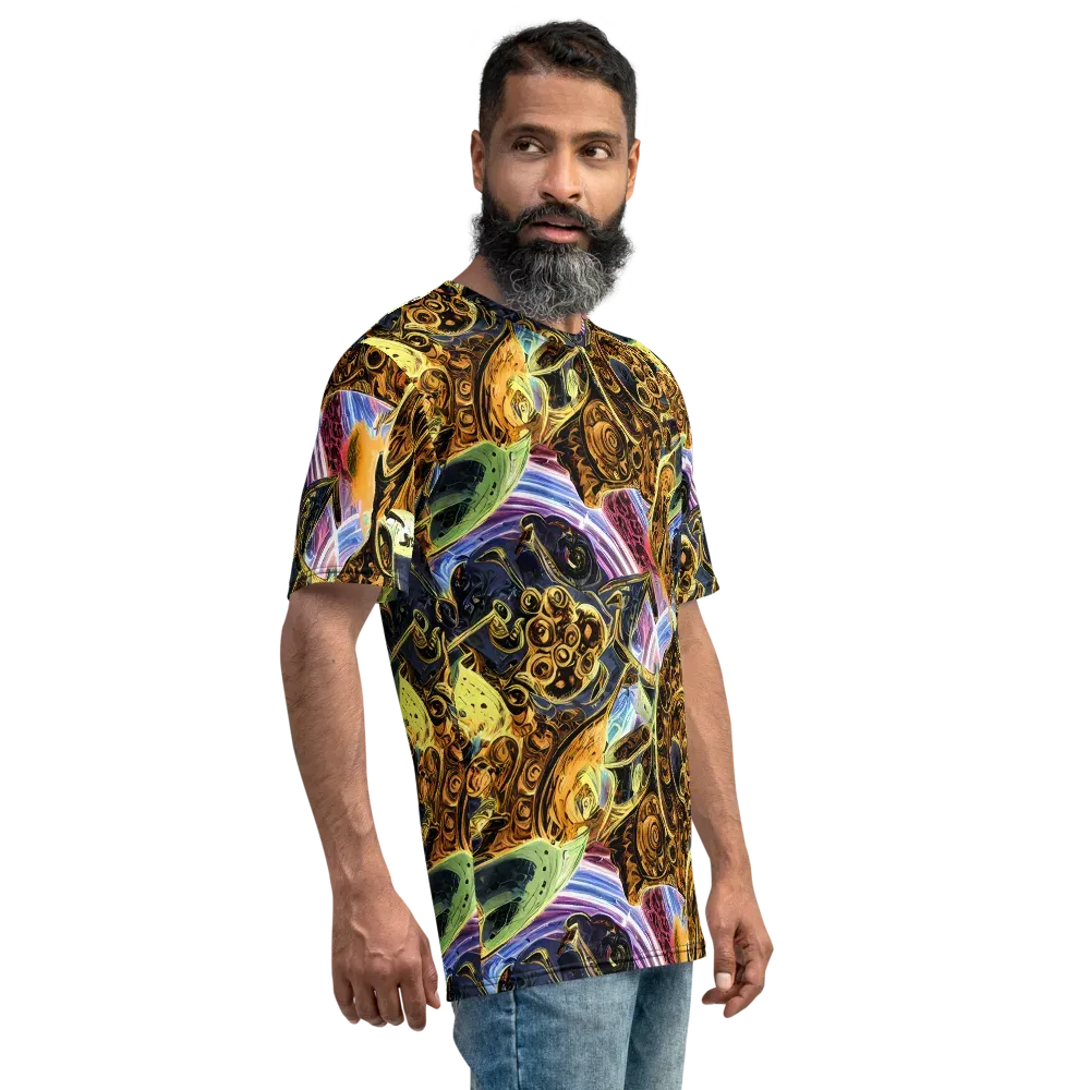 Aurum Rapture on Men's Crew Neck T-Shirt — Right