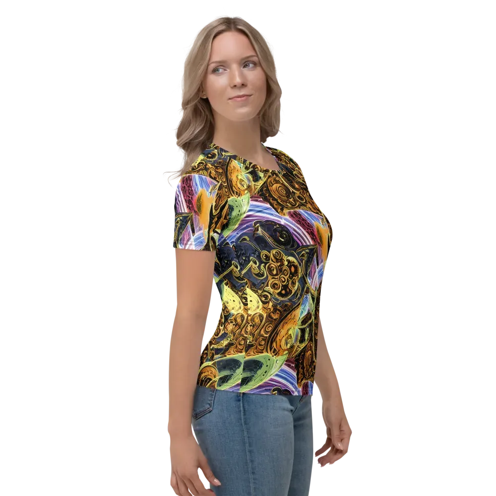 Aurum Rapture on Women's Crew Neck T-Shirt — Right