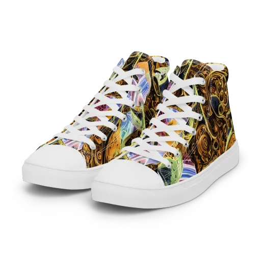 Aurum Rapture on a Women's High Top Canvas Shoes