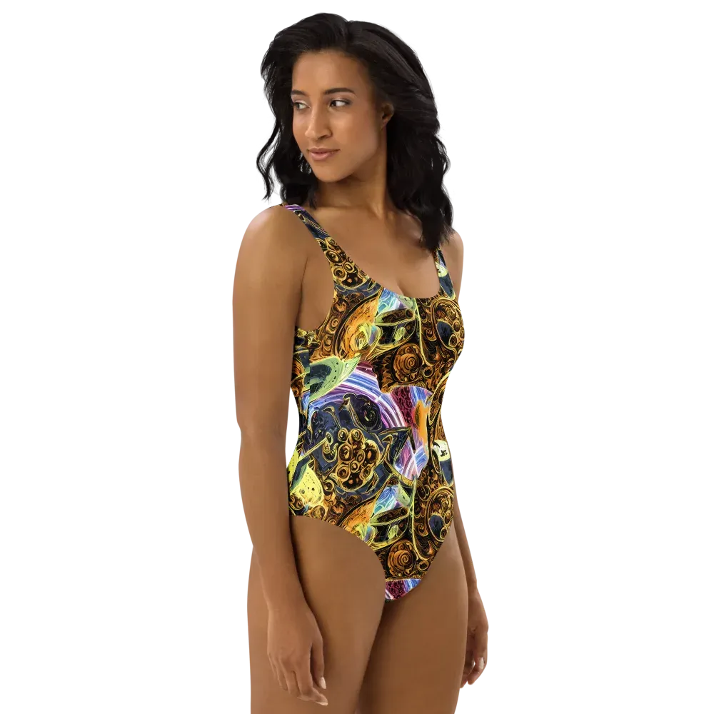 Aurum Rapture on One-Piece Swimsuit — Right