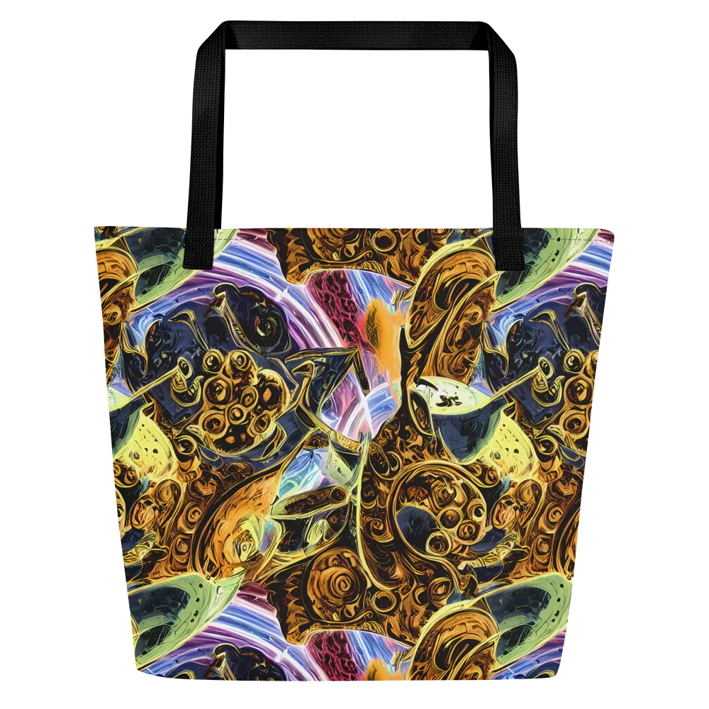 Aurum Rapture on Large Tote Bag W/ Pocket — Front