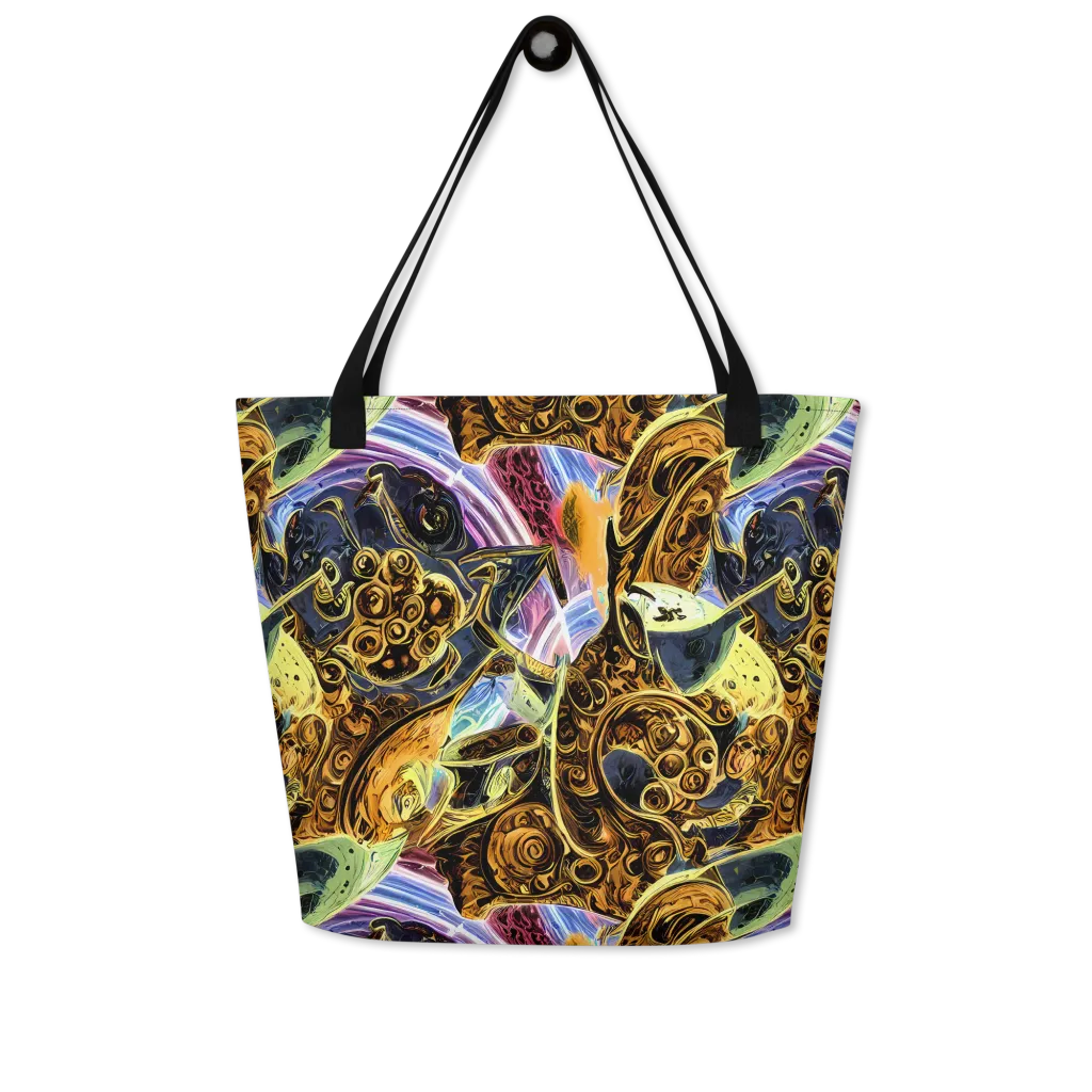 Aurum Rapture on Large Tote Bag W/ Pocket — Front