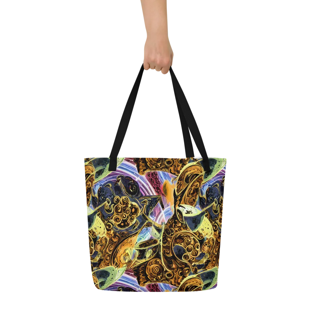 Aurum Rapture on Large Tote Bag W/ Pocket — Front