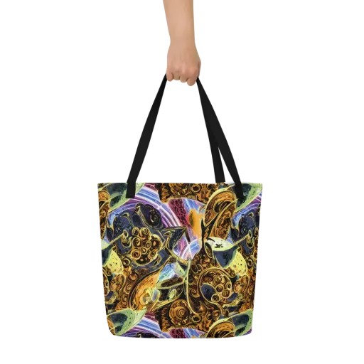 Aurum Rapture on a Large Tote Bag W/ Pocket