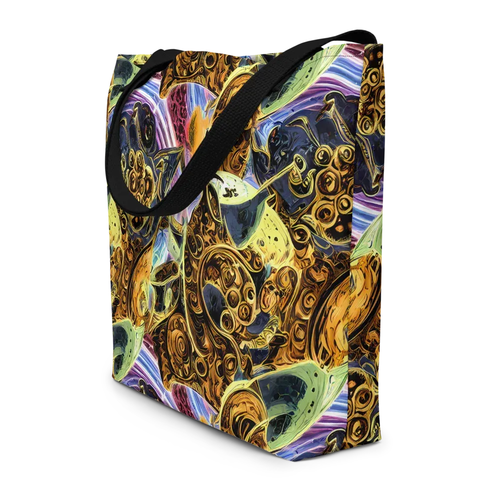 Aurum Rapture on Large Tote Bag W/ Pocket — Front