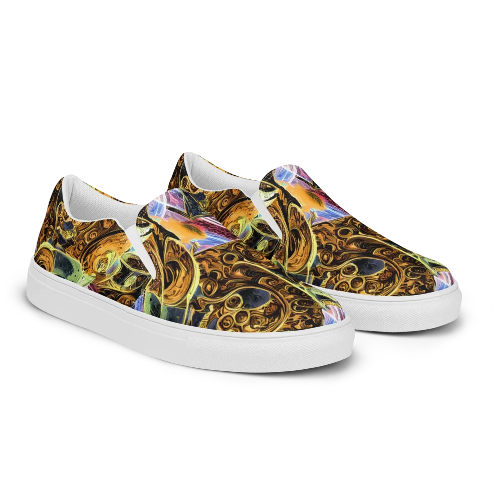 Aurum Rapture on Women's Slip-On Canvas Shoes — Right Front