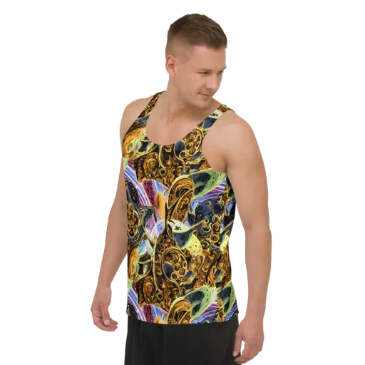 Aurum Rapture on a Men's Tank Top