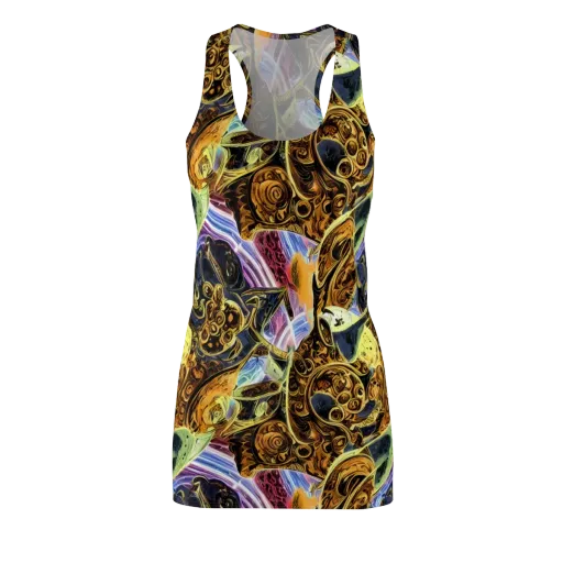 Aurum Rapture on a Racerback Dress
