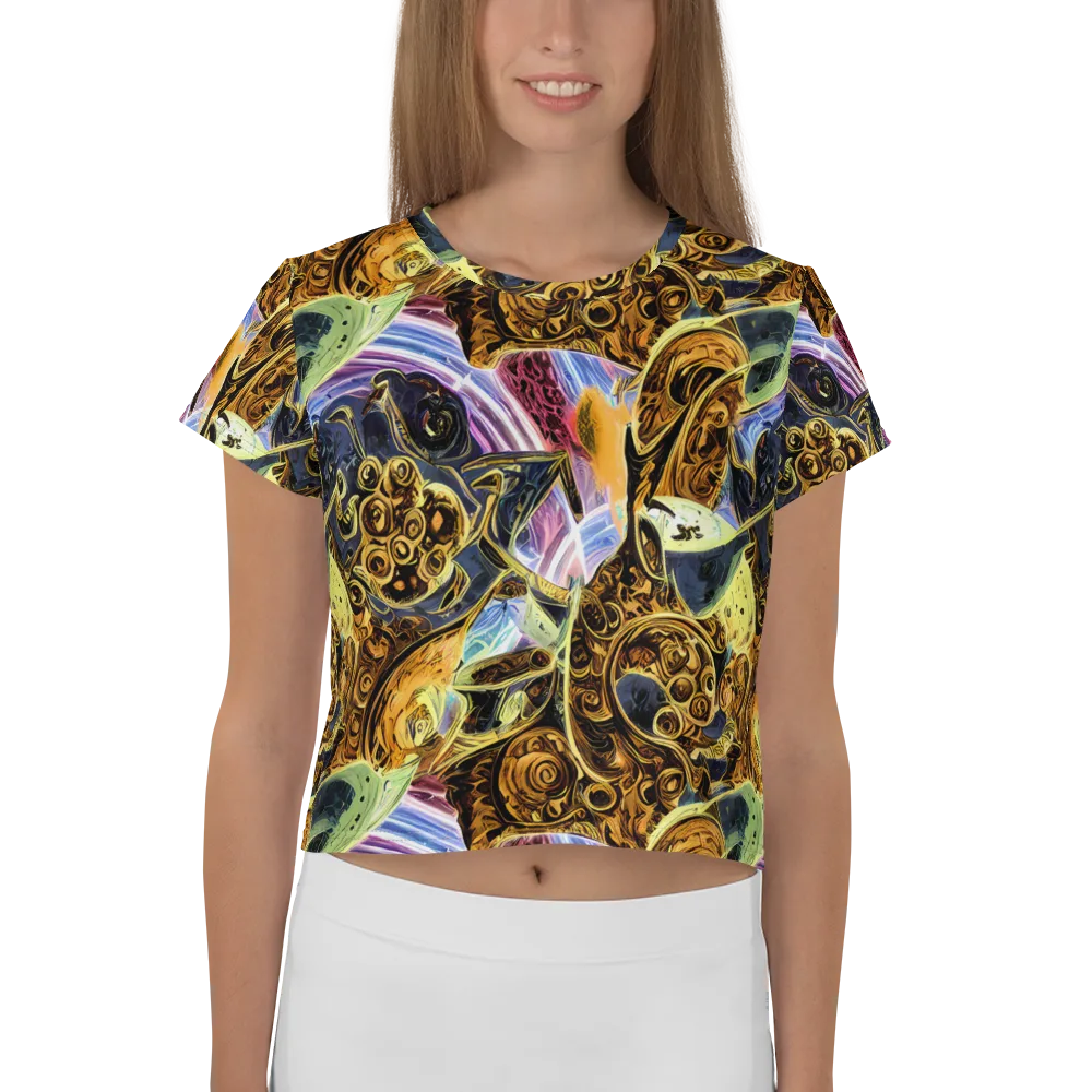 Aurum Rapture on Crop Tee — Front
